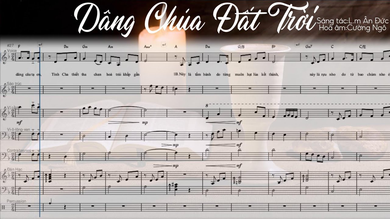 Dâng Chúa Đất Trời-L.m Ân Đức|Hoà âm:Cường Ngô