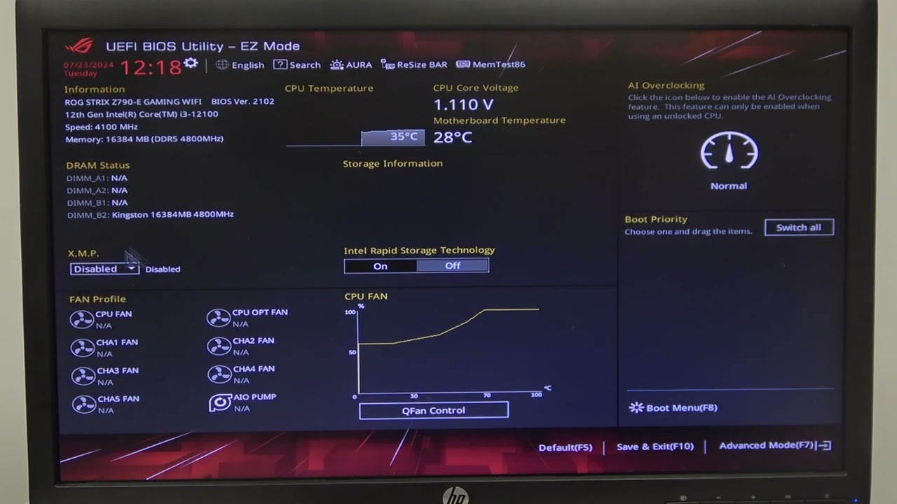 How To Enable & Disable XMP On Asus ROG STRIX Z790 E Gaming - YouTube