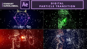 Digital Particle Transition in AE | After Effects Tutorial