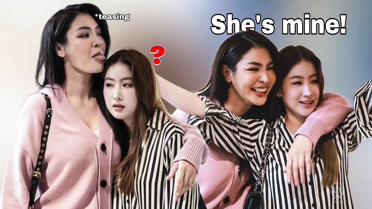 (FayeYoko) Yoko got shy when Faye hugged her? Faye is lowkey claiming Yoko as her girlfriend?