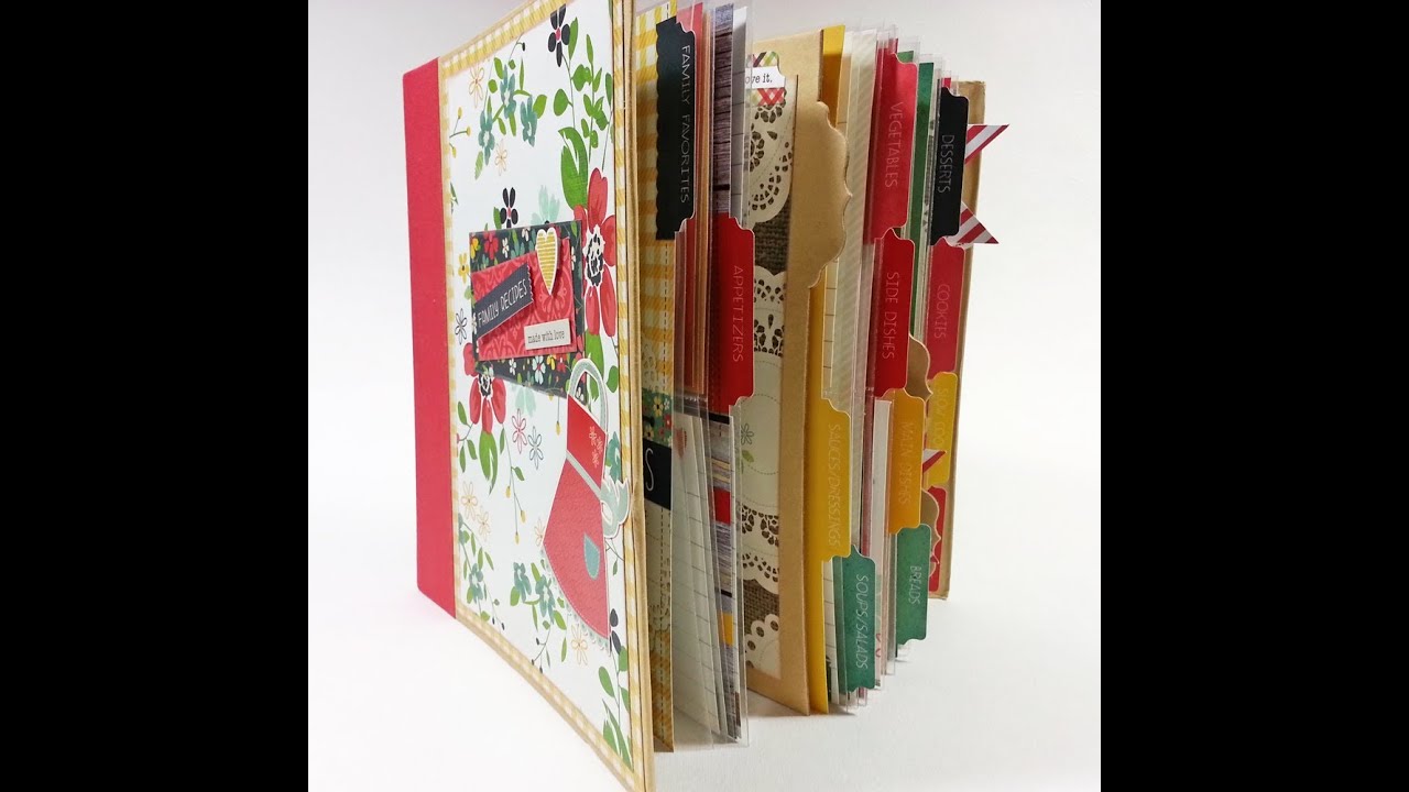 Scrapbook Mini Album: "Made With Love" Recipe Album