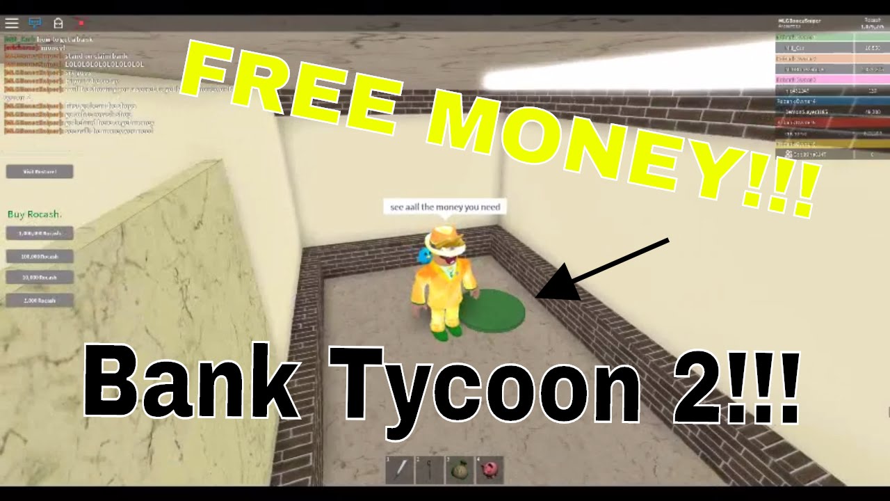 code for roblox bank tycoon