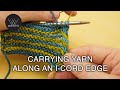 Carrying Yarn Along An I Cord Edge 
