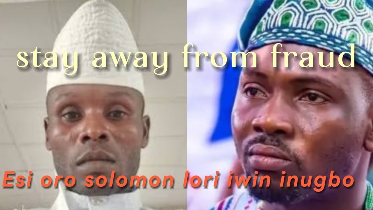 Response to oba solomon on visitation to iwin and aje inu igbo