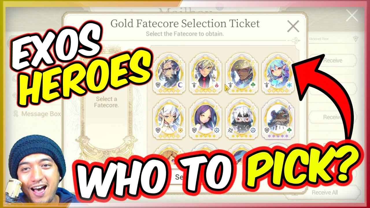 Who To Pick From Gold FC Selection Ticket? Claiming Season 3 Update Rewards! Exos Heroes