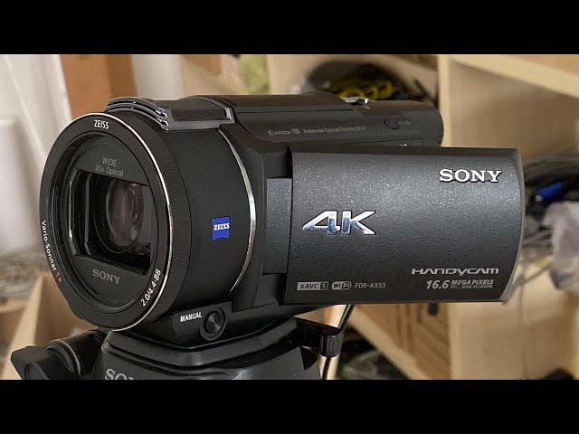 Sony FDRAX53/B 4K HD Handycam with ZEISS lens - WIFI - NFC - 16.6 