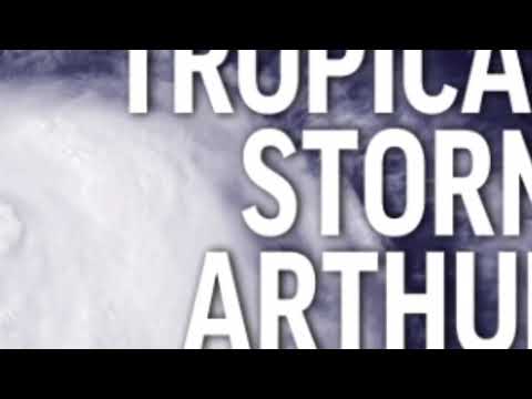 Revised Tropical Storm Arthur hits North Carolina coast with rain - YouTube