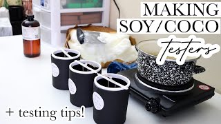 How to make coconut soy candles with temperatures, waxes and