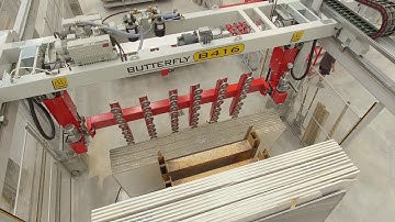 PEDRINI SPA - Linea di calibratura e pre-levigatura per lastre di granito