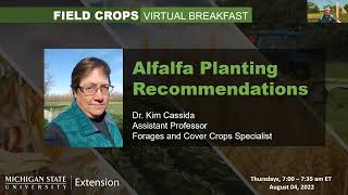 Field Crops Virtual Breakfast: Alfalfa Planting Recommendations