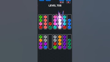 Ball Sort Puzzle nível 705 #games #puzzle #gaming #level #automobile #colors #pop #gameplay #gamer