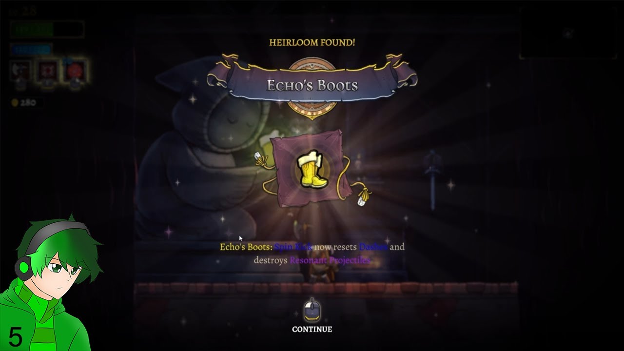 #5 Rogue Legacy 2: Obtaining The Echo Boots and Fighting Lamech - YouTube