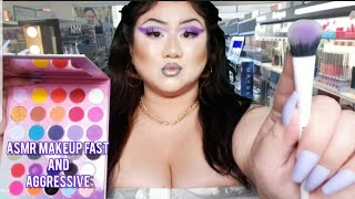 Asmr Makeup Fast and Aggressive | Ulta Makeup Artist is a Miami Chonga 🤑
