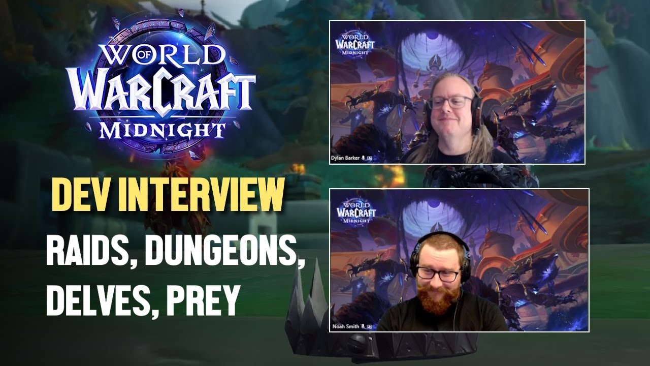 Интервью с разработчиками Midnight — Рейды, Подземелья, Вылазки, Добыча — Дилан Баркер, Ной Смит