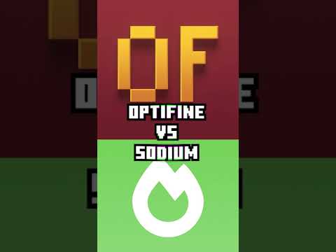 Optifine vs Sodium (Comparison Edit) #shorts #minecraft #viral