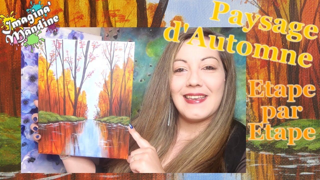 Reflets d'Automne - Cours de Peinture Débutants Facile, image size:1280x720