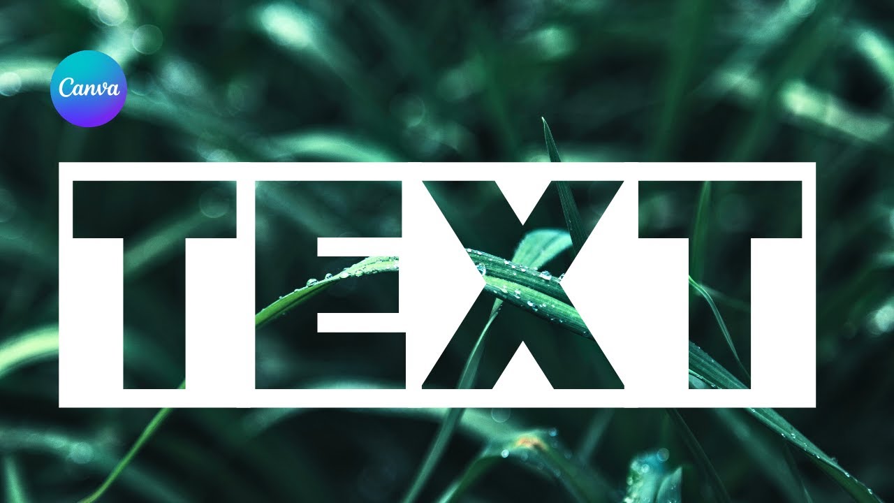 Easy Transparent Text Effect Tutorial | Canva Tutorial - YouTube