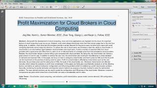 IEEE:2019-Profit Maximization for Cloud Brokers in Cloud Computing