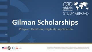 Fall 2025 Gilman Scholarship - Info Session and Essay Workshop