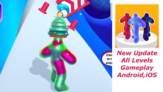 Blob Runner 3D Update All Levels Gameplay Android,iOS Lv 609-613