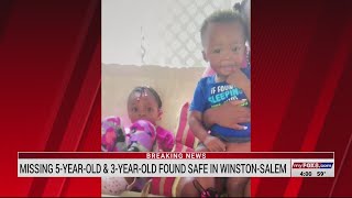 Missing children found safe in Winston-Salem