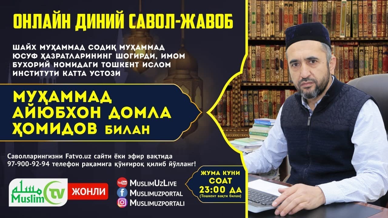 JONLI: Diniy savol-javob (31-son, 16.04.21)