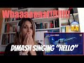 Dimash singing "Hello" (Reaction Video)