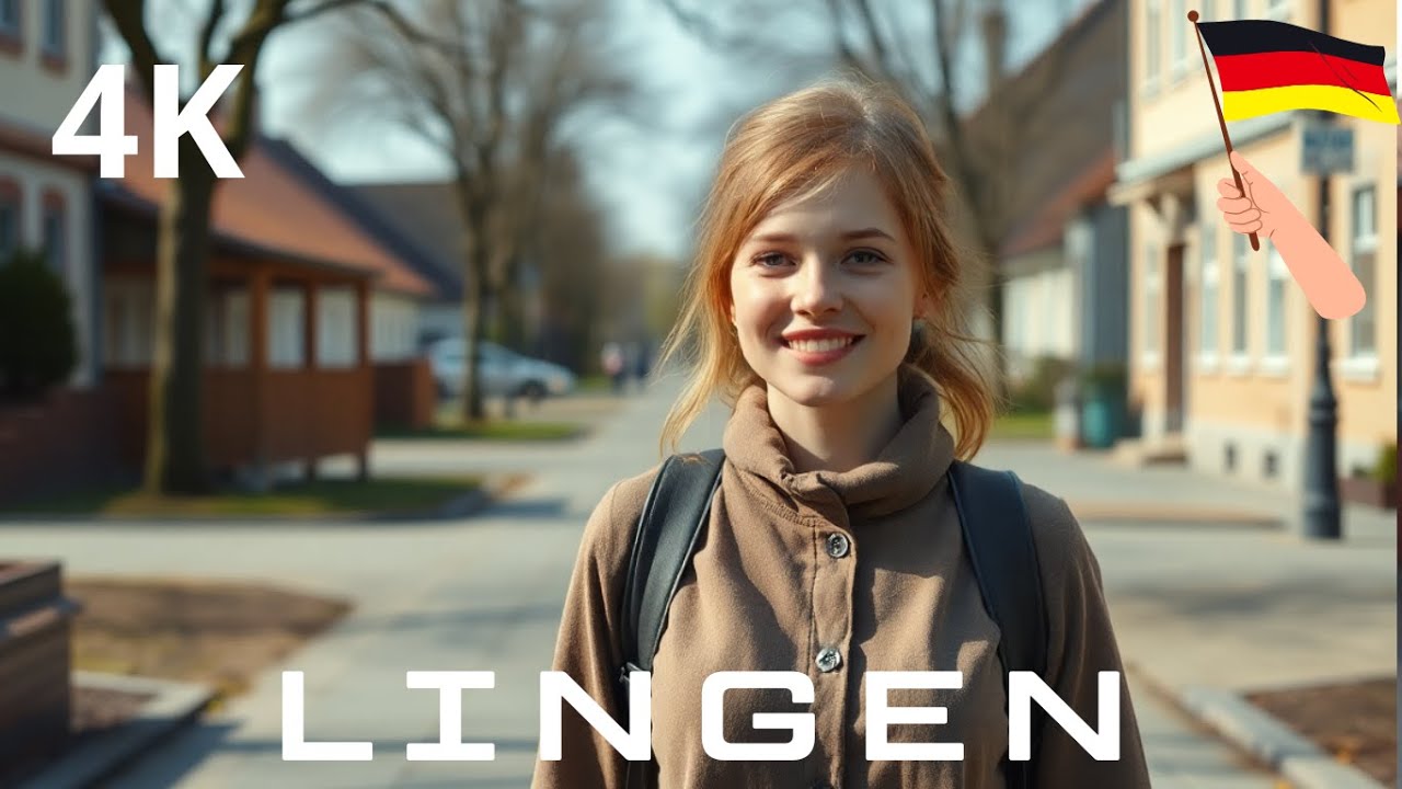 🇩🇪 Lingen 4K Walking / The Germany / A Charming City on the Ems River