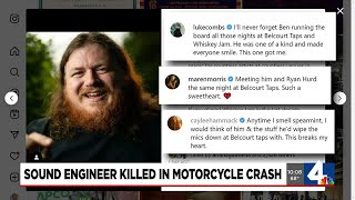 Sound engineer killed in motorcycle crash