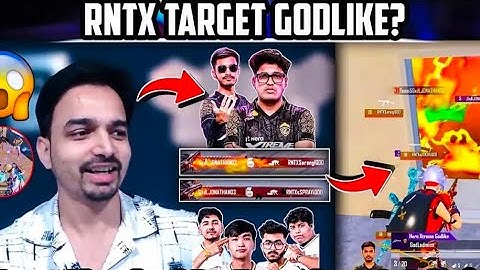 Mazy React on RNTX Target GodLike in ESL Bgmi Tournament🔥🥵 Shocked By Jonathan & Admino Duo😱