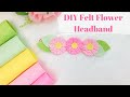 DIY Felt Flower Headband Tutorial // How To Make Felt Flower Headband With Die Cuts // Sizzix