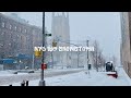 [4K]🇺🇸NYC Winter Walk❄️☃️Another Big Snowstorm Hits NYC, Upper Manhattan | Feb 18, 2021