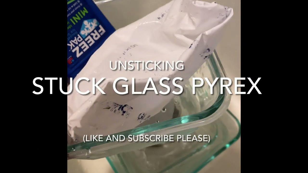 Unsticking stuck glass Pyrex containers 🫙with science & a cat 🐈‍⬛ 🧪