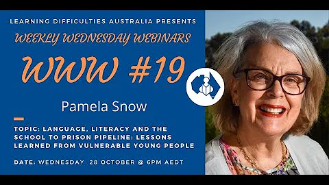 Dr Pamela Snow - The School to Prison Pipeline: Le...