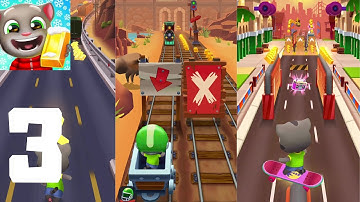 Talking Tom Gold Run - Gameplay Walkthrough Part 3 (Android, IOS gameplay)