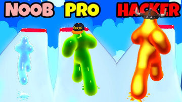 NOOB vs PRO vs HACKER vs GOD in Blob Runner 3d Gameplay