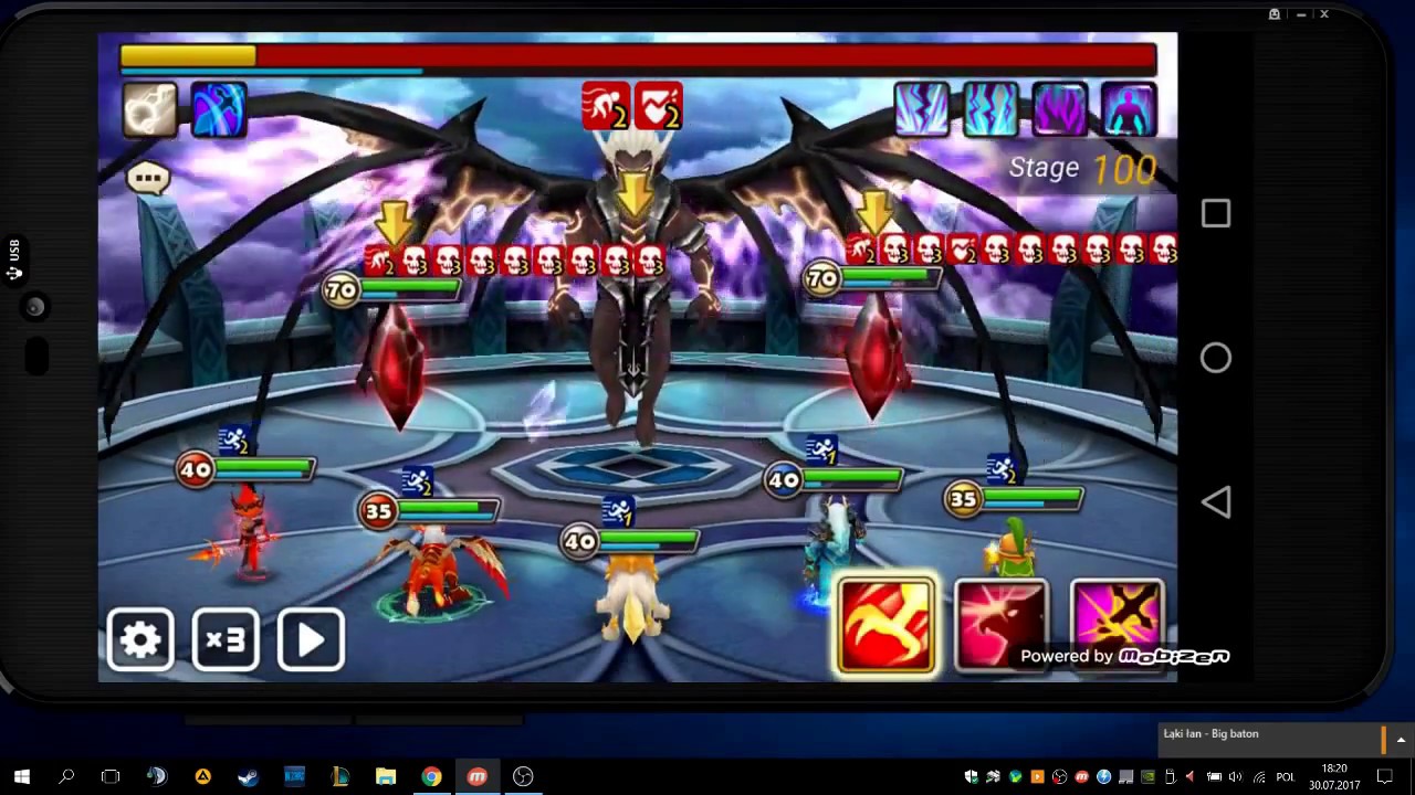 Summoners War: TOA Hard 100 Ath'taros rotation!