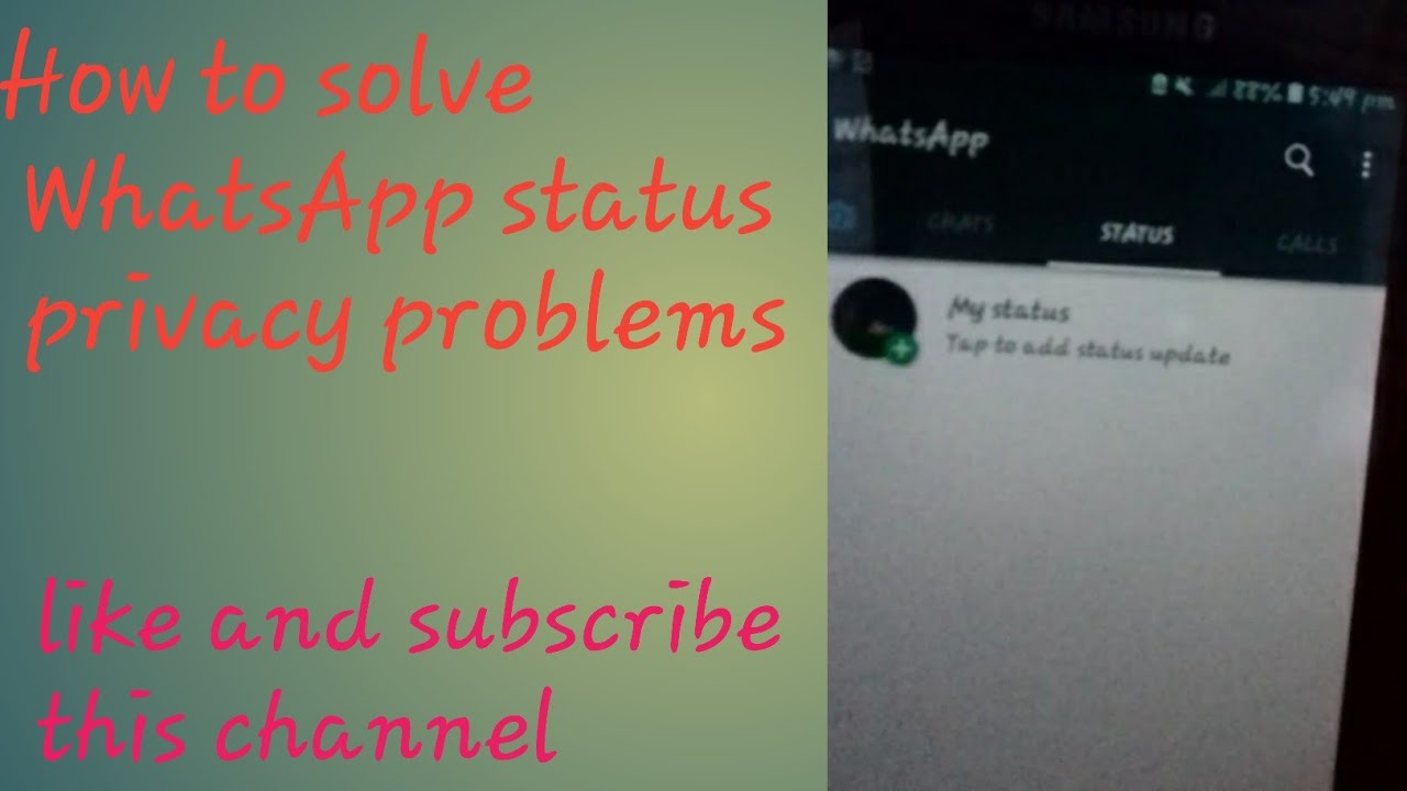 Whatsapp Status Privacy Problems New best Trick In 2020 YouTube