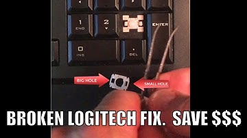 Fix broken key on Logitech KeyBoard - Lighted K740 Video