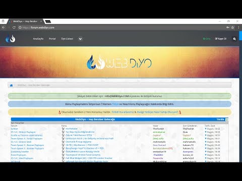 WEBDiyo Forum Tanıtımı