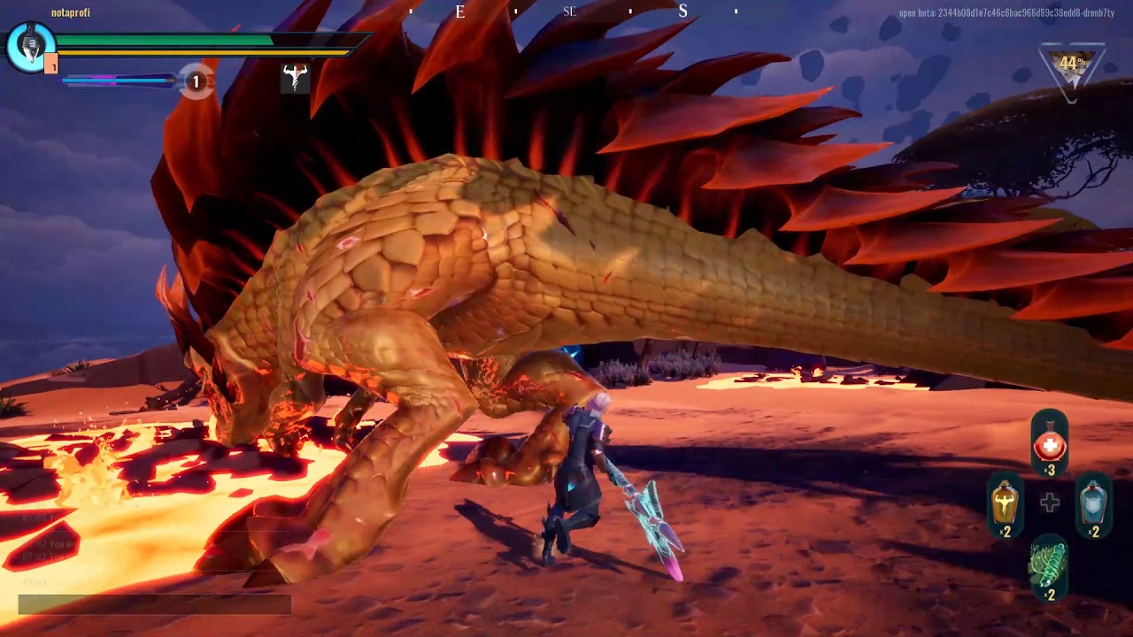 Dauntless - Scorchstone Hellion - Axe - Solo