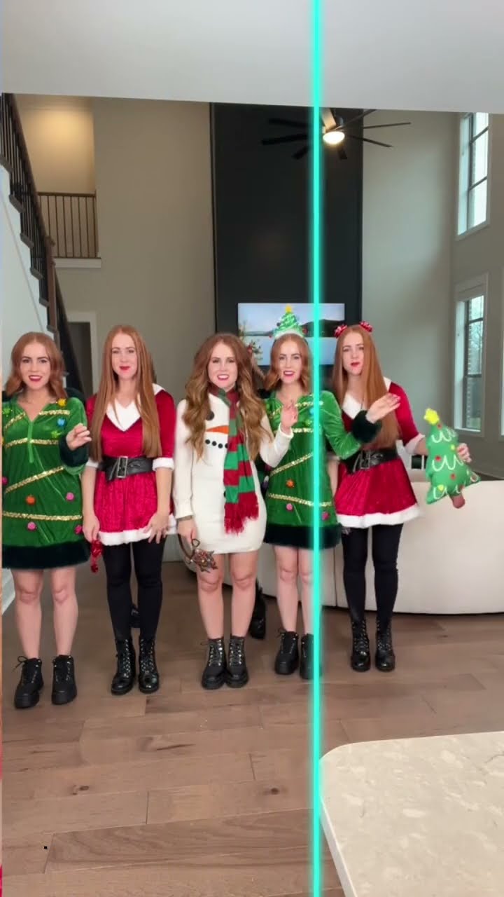 did the CHRISTMAS TREE make it at the end? ?? #triplets #christmas