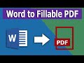 How to Convert Word to Fillable PDF Form in Foxit PhantomPDF