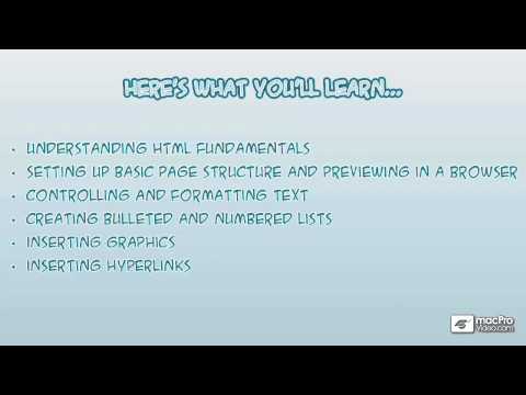 Web Design 101: XHTML Basics - 1 Hello And Welcome