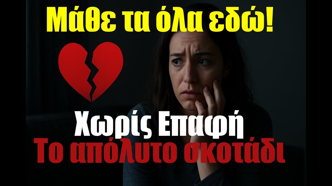 ❤️ Ερωτικό! Μάθε τα ΌΛΑ εδώ για τον άνθρωπο σου! Είσαι στο απόλυτο σκοτάδι! Χωρίς καμία επαφή?