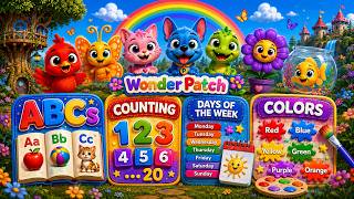 All in One Preschool Learning Songs 🌈 | ABCs, Counting, Colors & Days of the Week