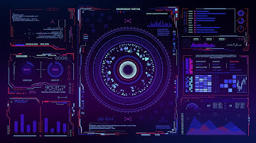 Hud Futuristic Interface Background video | Footage | Screensaver