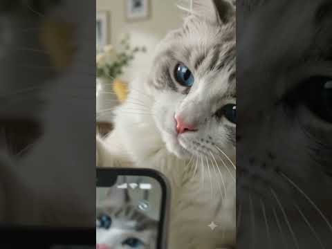 its selfie time 🤩🤩🤩 #CatLovers #CuteCat #Wink #ReelsIndia #CatSelfie