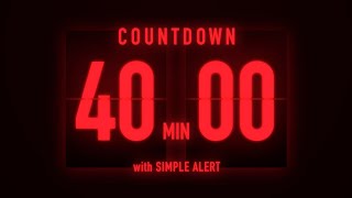40 Minutes Flip Clock Timer / With Simple Alert 🚨