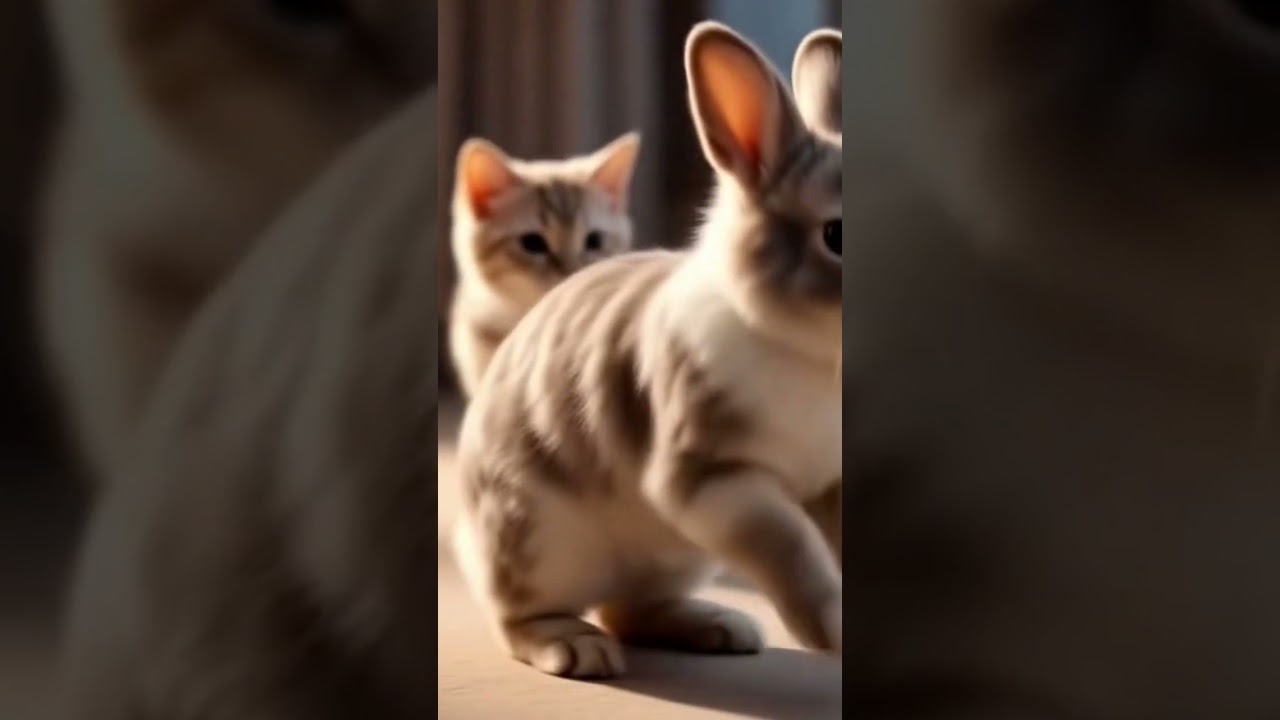 Bunny Jumps, Kitten Watches! 🤣